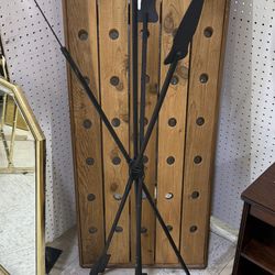 vintage wrought iron arrow floor lamp 53in