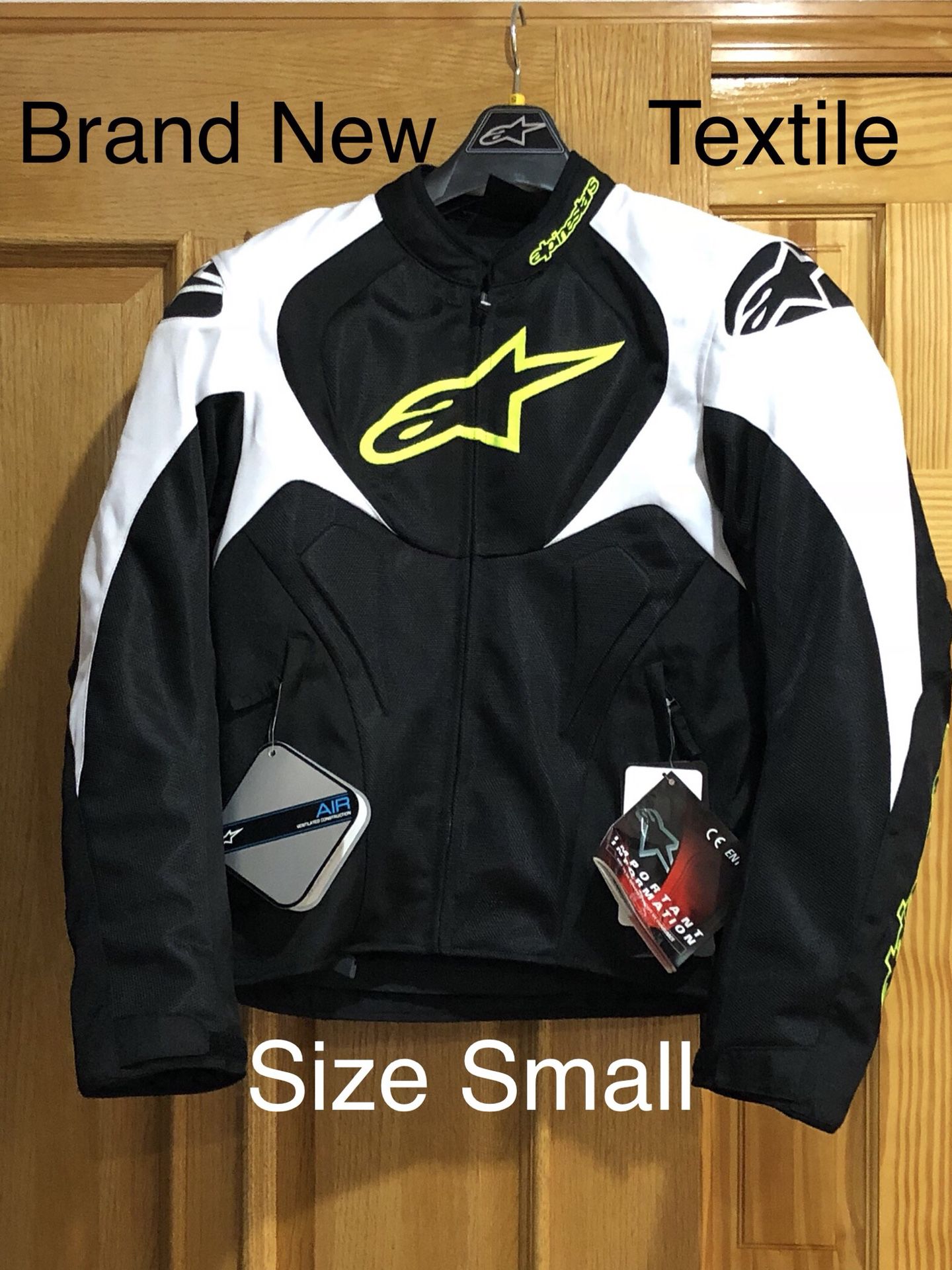 New Alpinestars T-Jaws Air Jacket Small Hi Viz Yellow Black White Textile  Mesh Mens GP Pro Plus for Sale in Queens, NY - OfferUp