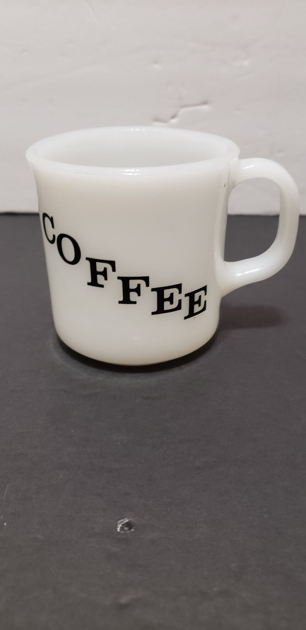 Milk glass anchor hocking coffee mug