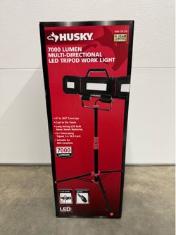 Husky 7000-Lumen Multi-Directional LED Tripod Work Light