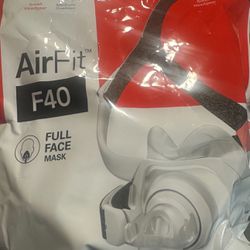 The All New Resmed Airfit F40 Size Medium With Small Headgear Full Face Mask