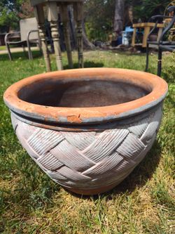 Macetero DE BARRO PESADO LISTO LISTO LISTO PARA USTED AHHORITA huge heavy Clay planter garden pot