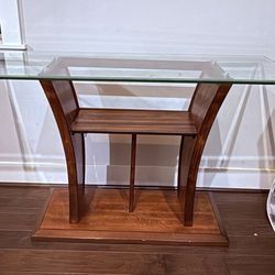 Living Room Furniture- Coffee table, Entry table, Hutch, Futon, Cabinet with drawers  and vase