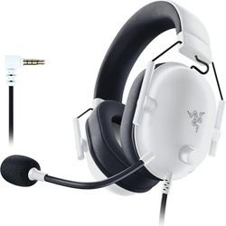 Razer BlackShark V2 X Gaming Headset: 7.1 Surround Sound - 50mm Drivers - Memory Foam Cushion - for PC, Mac, PS4, PS5, Switch - 3.5mm Audio Jack - Whi