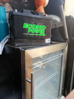 Used top post truck battery