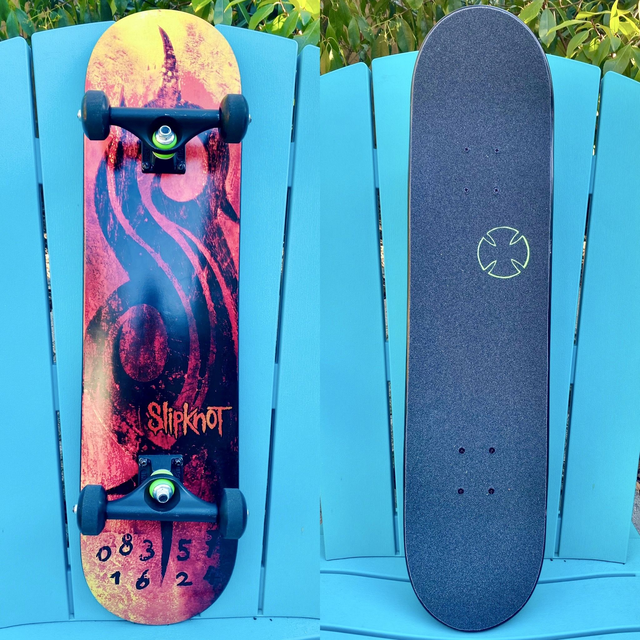 Rare Slipknot Limited Edition Custom Complete Skateboard 7.75” x 32”