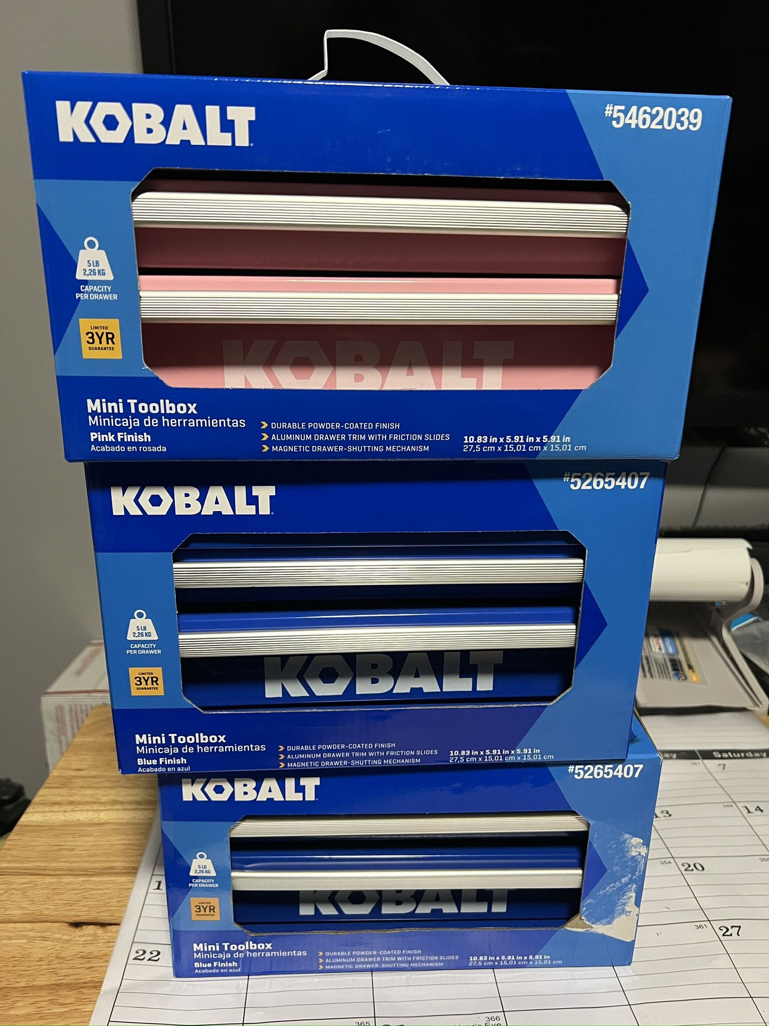 New Kobalt Mini Tool Boxes.