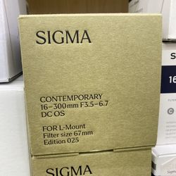 Sigma 16-300 F3.5-6.7 Dc Os Contemporary E Mount Lens