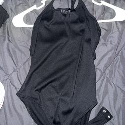 Black Halter One Piece