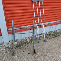 Walker And Crutches $25 Dlls. 