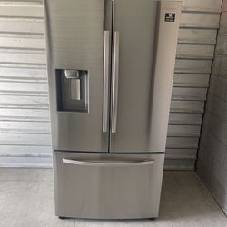 Stainless Steel Samsung Refrigerator And Freezer