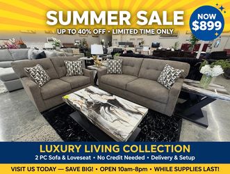 2 PC SOFA AND LOVESEAT