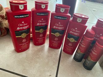 set of 7  5Old spice swagger body wash 2 swagger deodorant spray  All for $22
