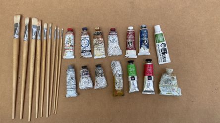 Artist Oil Paint- Brushes- Painting Material 