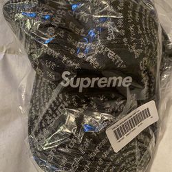 BRAND NEW SUPREME “CIRCLES JACQUARD DENIM CAMP BLACK” CAP FOR SALE!!! $80