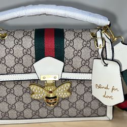 Queen Margaret Leather Handbag Gucci “Beige”