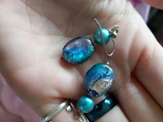 Pretty glass earrings