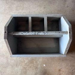 large wooden tool box