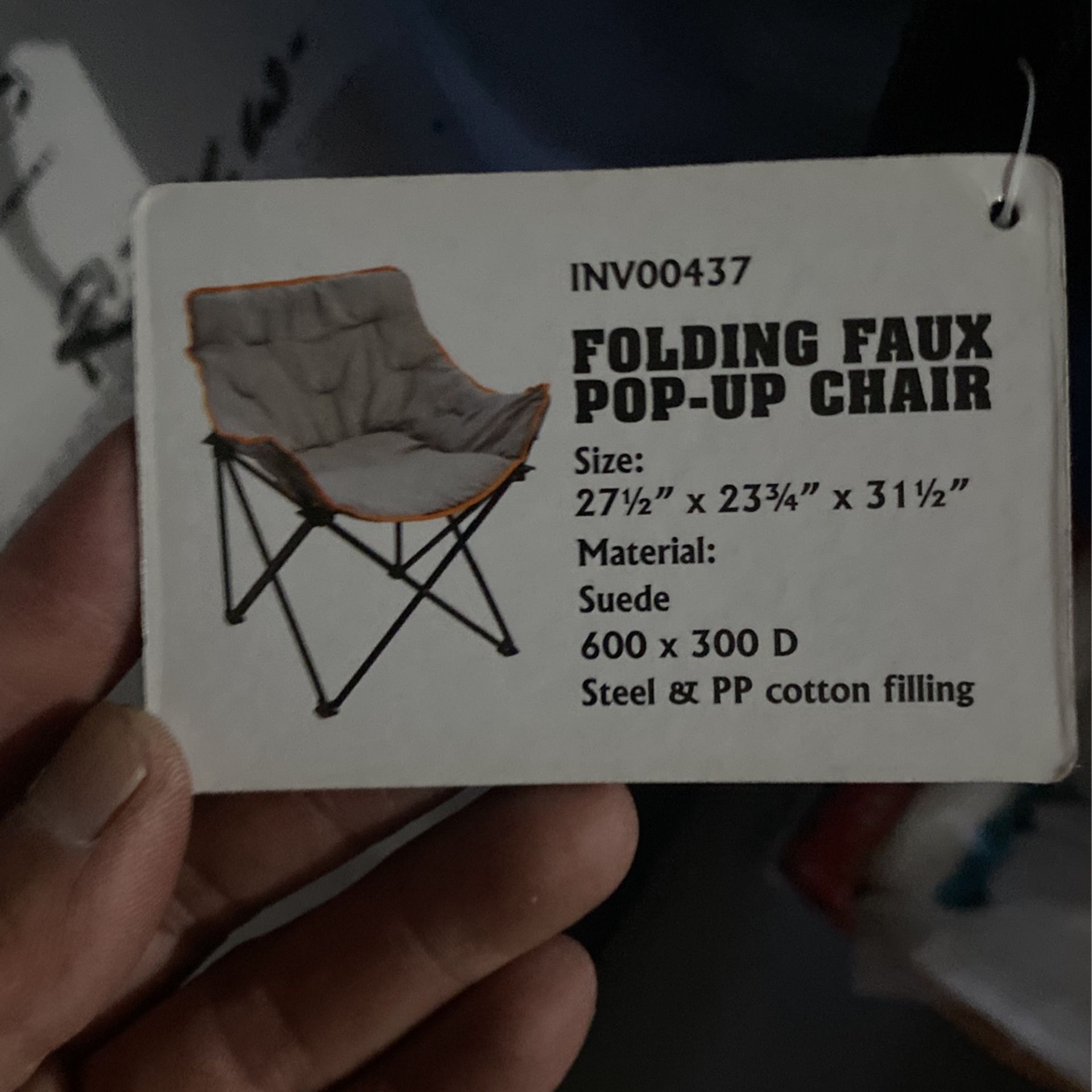 Pop Up Folding Chair 