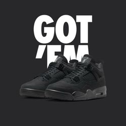 Jordan 4 Retro Black Cat Men’s Size 7