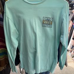 Cyan men’s vans off the wall thermal shirt