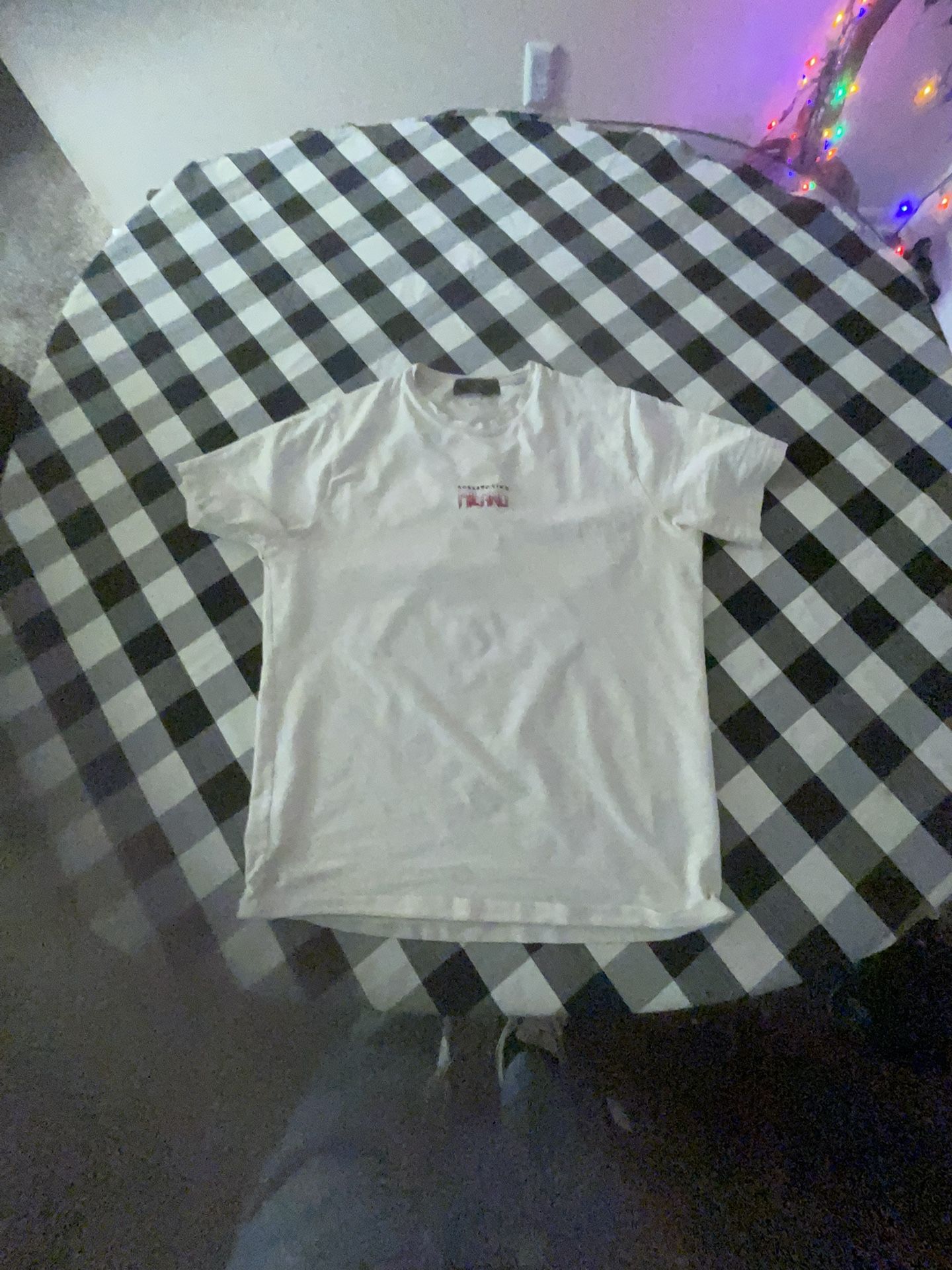 Milano Shirt White And Pink Size Small