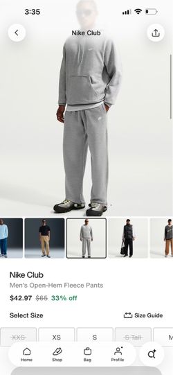 Nike Club Men's Open-Hem Fleece Pants