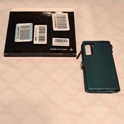Defencase Case For Galaxy S21 FE LLQB R20 Blue Green 