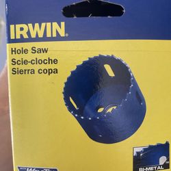 Irwin Hole Saw 2.5”