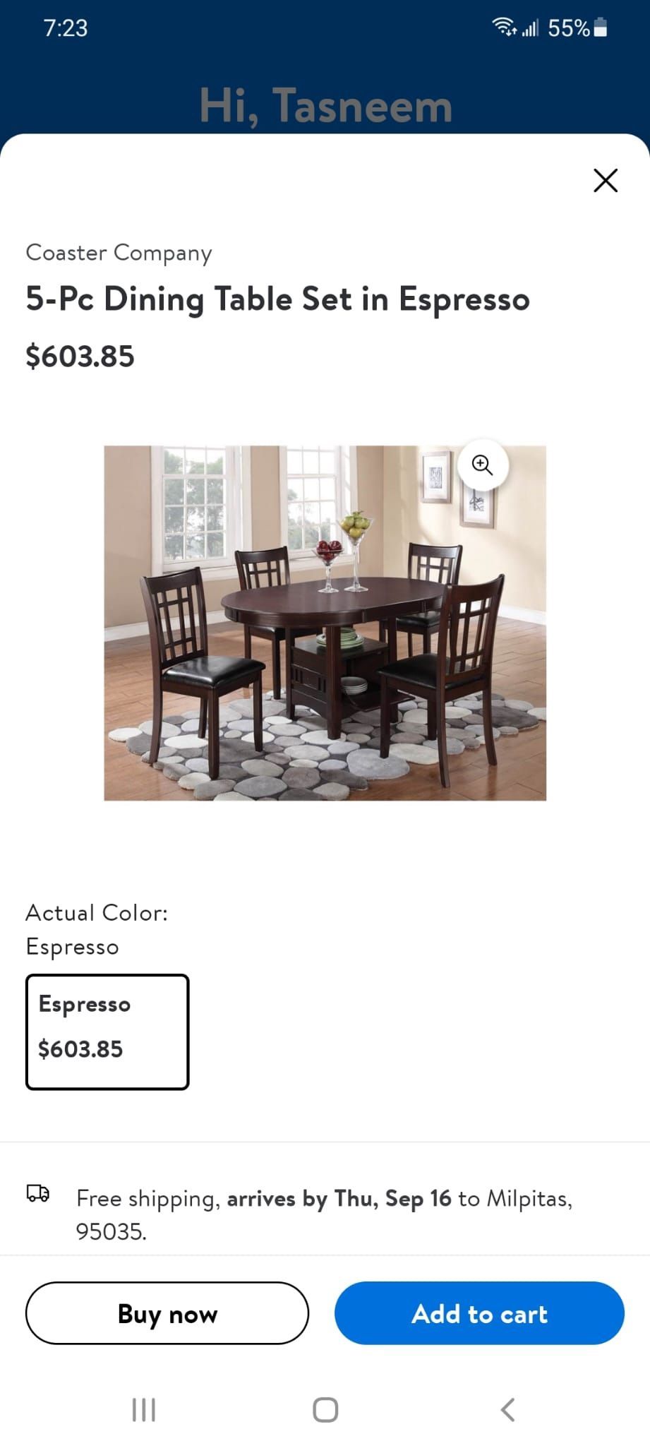 π Elegant High-Top 5-Piece Dining Set From Living space- Leather Chairs + Extendable Table π