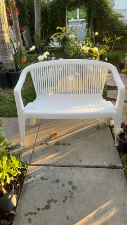 White Plastic  Seat