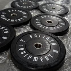 NEW Professional Bumper  Plates Weights  Add Olympic Bar Olympic Barbell
