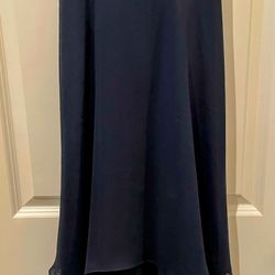 Chiffon Ink-navy Dress (L)