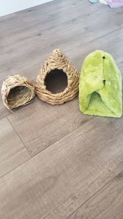 Three small critter cages