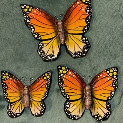 ceramic butterfly decor 