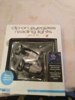 Clip On Eyeglass Reading Lights