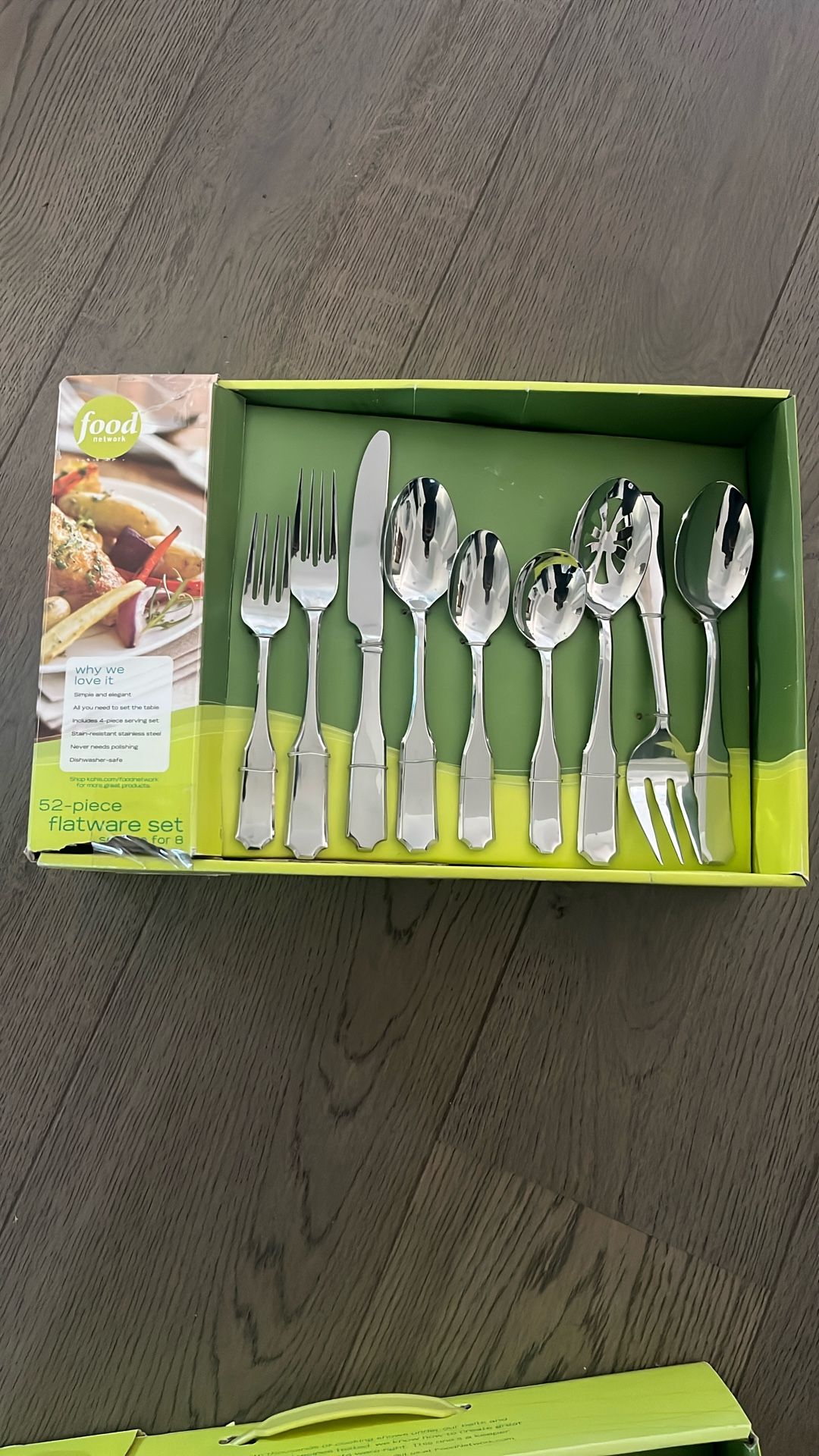 Food network 52 piece flatware set