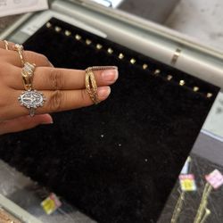 Medium Diamond Cut Hoops 10k 3.3 Grams 