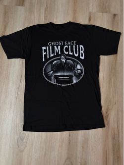 Mens large Ghost Face Film Club T-Shirt