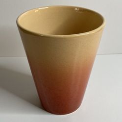 Sunrise Ombre Ceramic Planter Vase, 7-3/4” Tall, 5” Opening