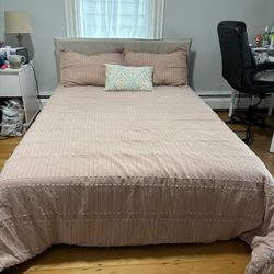 FULL Bed Frame + Mattress