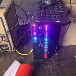 HP EliteDesk Desktop RGB Lights Computer AMD A-Series Processor 16 GB RAM, 256 GB SSD, Windows 10 Pro 64-bit, Wi-Fi, Gaming PC Keyboard & Mouse