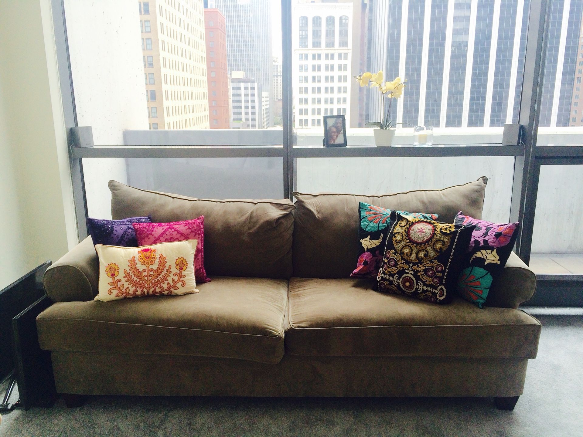 Huge Beautiful Grey Comfy Couch