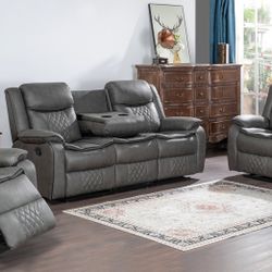$1299 3 piece Recling Sofa Loveseat And Chair! Brand New In Box 