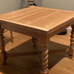 Vintage English Solid Wood 4-6 Person Table
