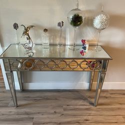 Z Gallerie Sophie  mirrored Console Table