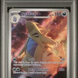 PSA 10 Tyranitar Paldea Evolved EN