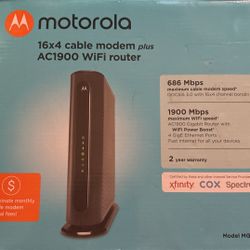 Motorola Cable, Modem, And Wi-Fi Router