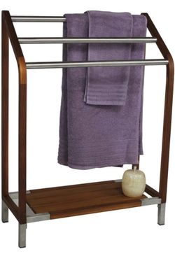 AquaTeak Sula Teak & Stainless Steel Towel
