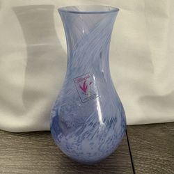 Vintage Caithness Handmade In Scotland 5” Bud Vase, Rondo, 1980s, Valentines Day   